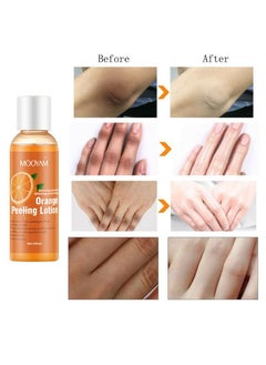 MOOYAM Body Whitening Orange Peeling Lotion 100ml Dead Skin Exfoliating Skin Moisturizing Hydrating Butter Peeling off Wax Remove Dead Skin and Calluses Whitening Skin Lotion for Men & Women  - Image 2