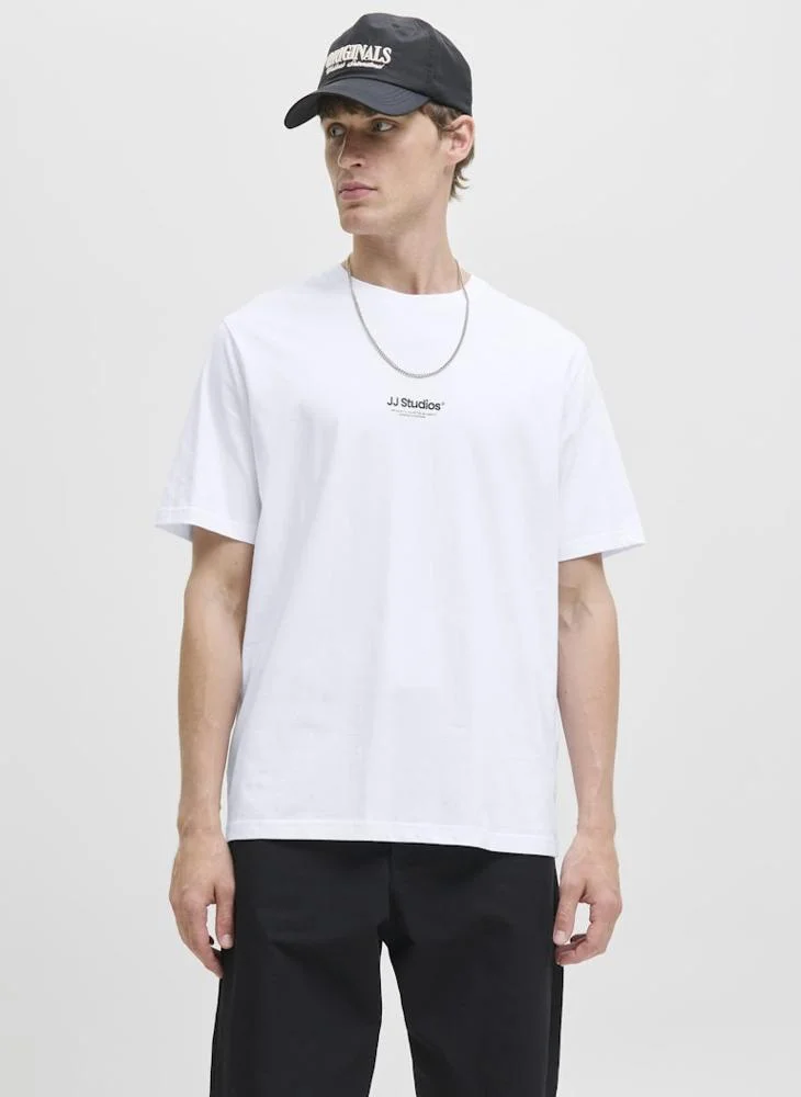 جاك & جونز Jjesoho Logo Crew Neck T-Shirt