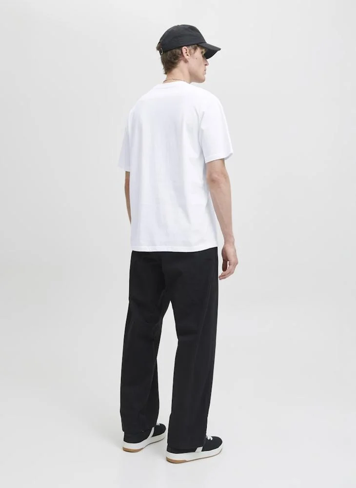 جاك & جونز Jjesoho Logo Crew Neck T-Shirt