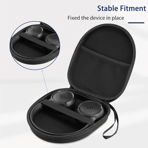 VERTUS® Headphone Carrying Hard Storage Bag Case Cover Compatible for JBL Tune 510BT 520BT 720BT 770NC 660NC 670NC 675NC (Black) - Image 2