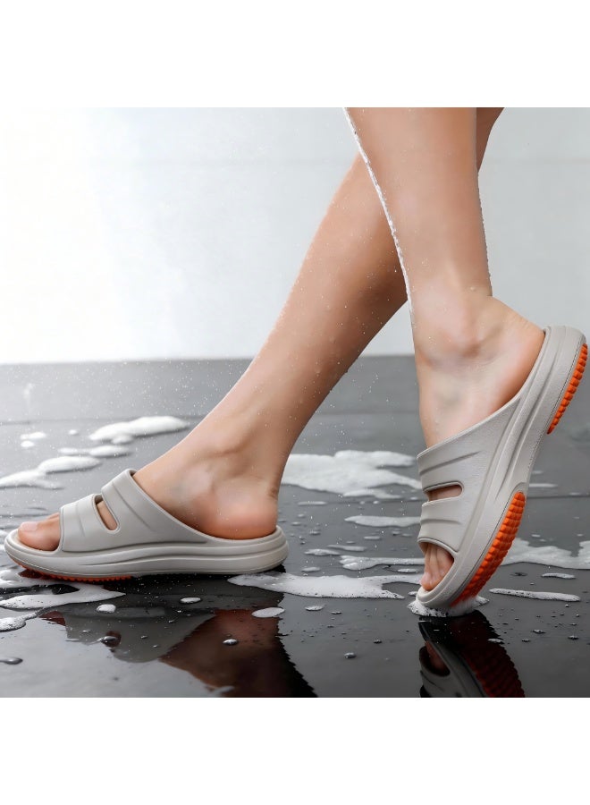 GUOLUOFEI Shower Shoes for Men & Women, Quick-Dry Non-Slip Bathroom Slippers, Home Slides for Dorms, Gym, Pool, Spa, Camping & Beach - Image 1