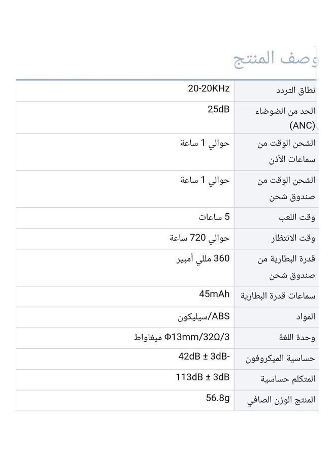 جوي روم سماعات أذن لاسلكية JR-T03S Pro TWS مع أطراف أذن بديلة وحافظة واقية، الإصدار القياسي باللون الأبيض أبيض - Image 4
