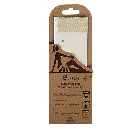 EBSEM Turkish Bath Hamam Hammam Spa Exfoliator Peeling Glove Kese Mitt Exfoliating Gloves for face, body, arms, legs,feet (Grade 5 for your heel & feet (Very thick texture) - Image 5