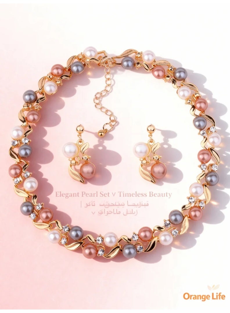 Soft-hued pearls with colorful accents create a sweet and trendy look. - Image 2