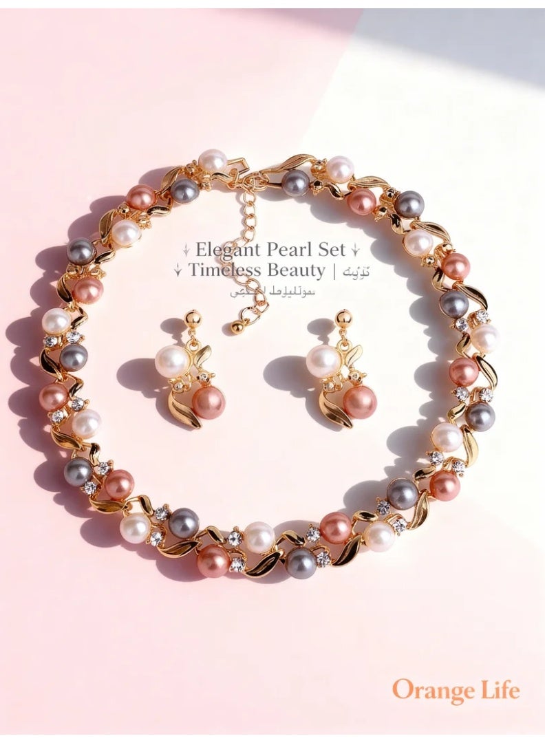 Soft-hued pearls with colorful accents create a sweet and trendy look. - Image 4