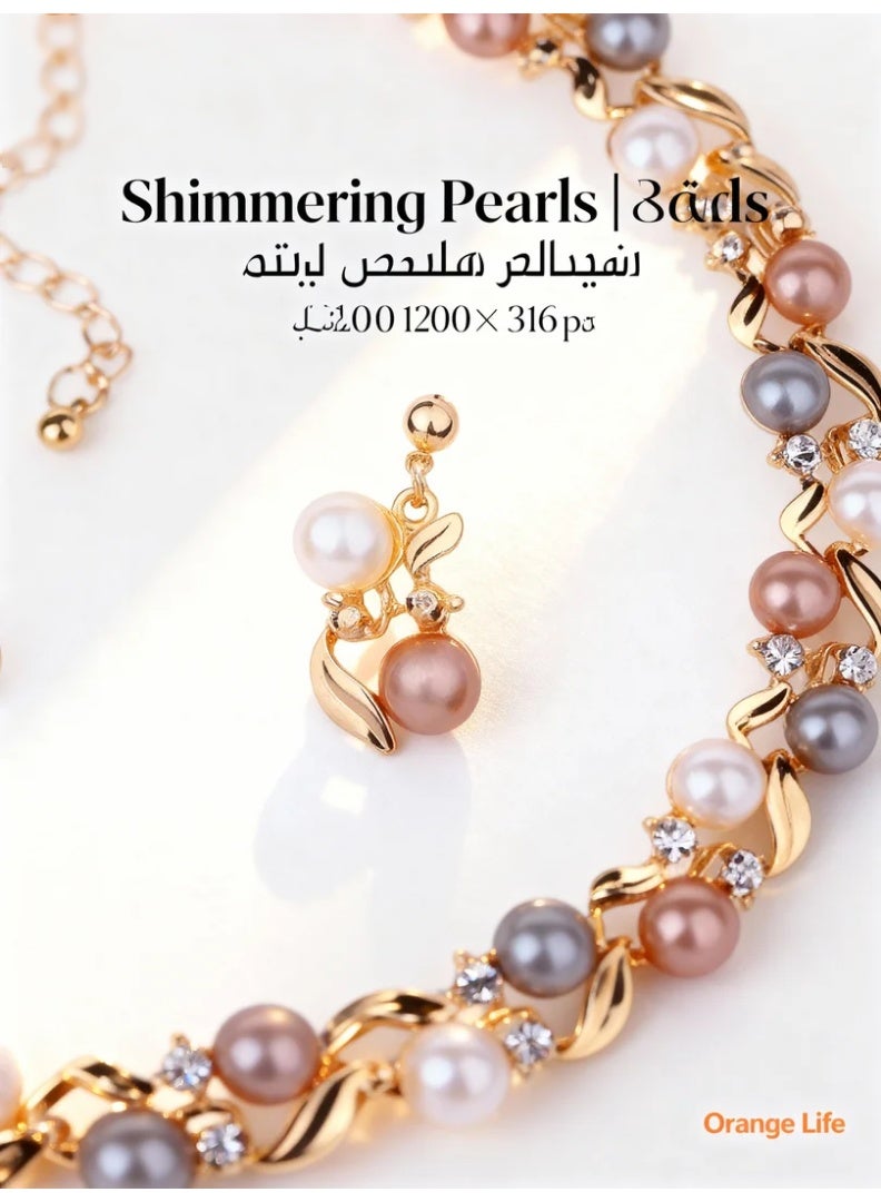 Soft-hued pearls with colorful accents create a sweet and trendy look. - Image 5