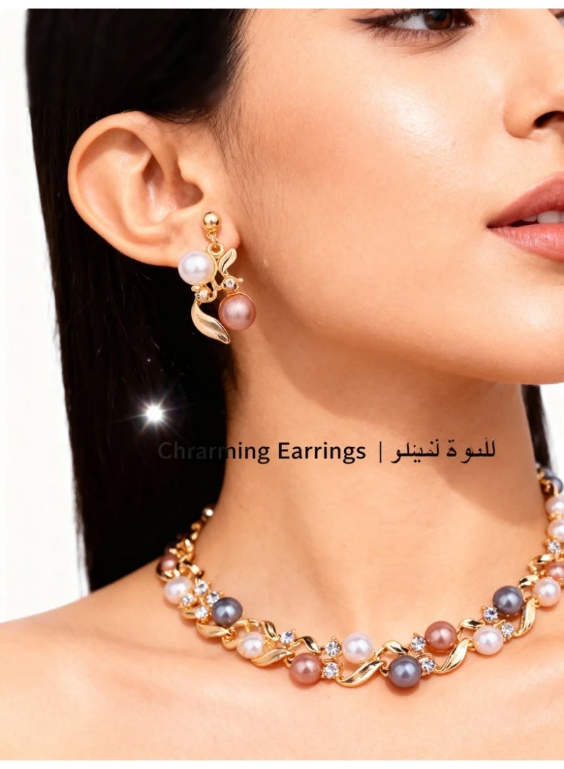 Soft-hued pearls with colorful accents create a sweet and trendy look. - Image 1