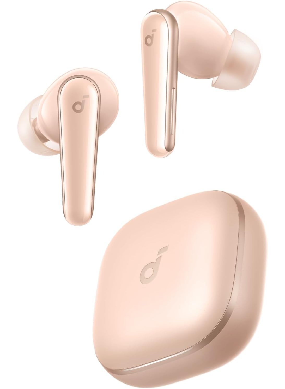 Liberty 5 by Anker, Noise-Cancelling Wireless Earbuds, 2x Stronger Voice Reduction, Real-Time Adaptive Noise Cancellation, Fast Charging, Dolby Audio, 6-Mic AI Clear Calls, Long Battery Life pink