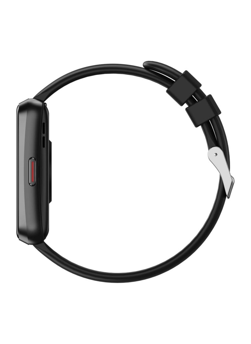 SWISS MILITARY - Swiss Military Rhine2 Smart Band 1.57” Display, Bluetooth Calling, Multi Language, Health & Sports Tracking, 7 Days Battery, IP67, iOS/Android Compatible, Black Strap - Image 1