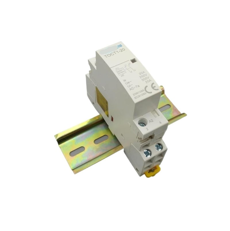 2 Pole 20A 220V 230V AC Modular Contactor 2NO Din Rail Mount 50 60Hz - Image 5