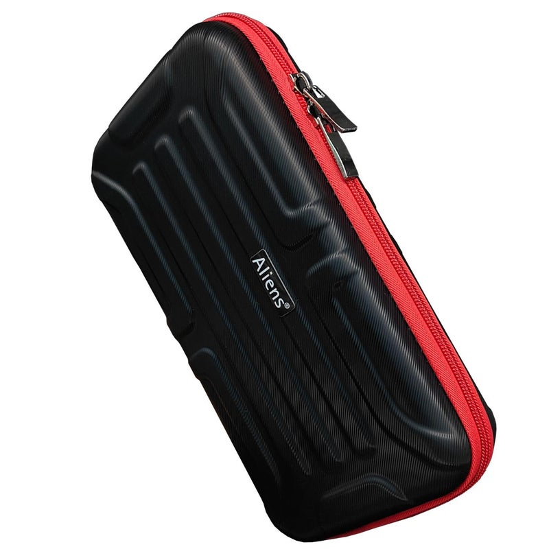 Aliens Large Travel Gadget Organiser Case Bag, Hardshell ABS Material, Shockproof, Water-Resistant Travel Storage Pouch for HDD/SSD, Gadget Organiser,Cable,Charger,Smartphone,airpods,Power Bank-Black - Image 1