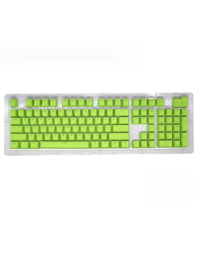 104 Key PBT Material Color Keyboard Cap ABS Two-color Injection Molding Closed Character Light Transmission Height Mechanical Keyboard Key Cap-Color:Purple-PBT (not Keyboard But Keycap)