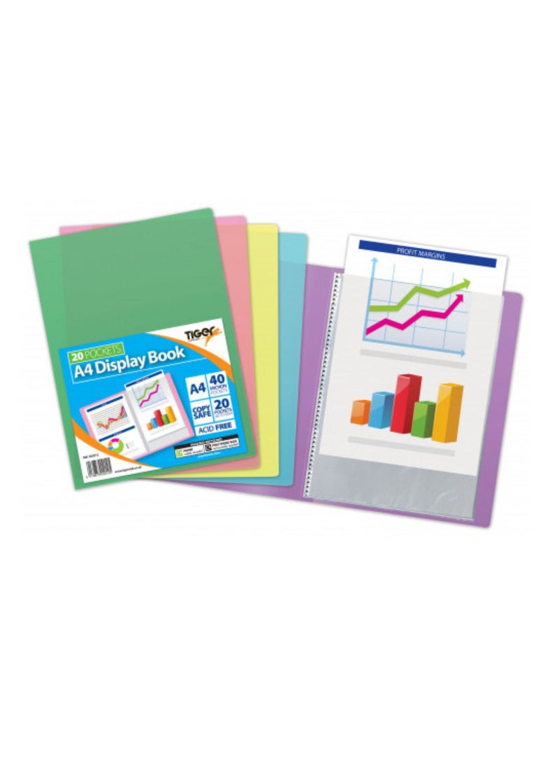 TIGER A4 20 pkt Flexi Display Book Vivid - Image 1