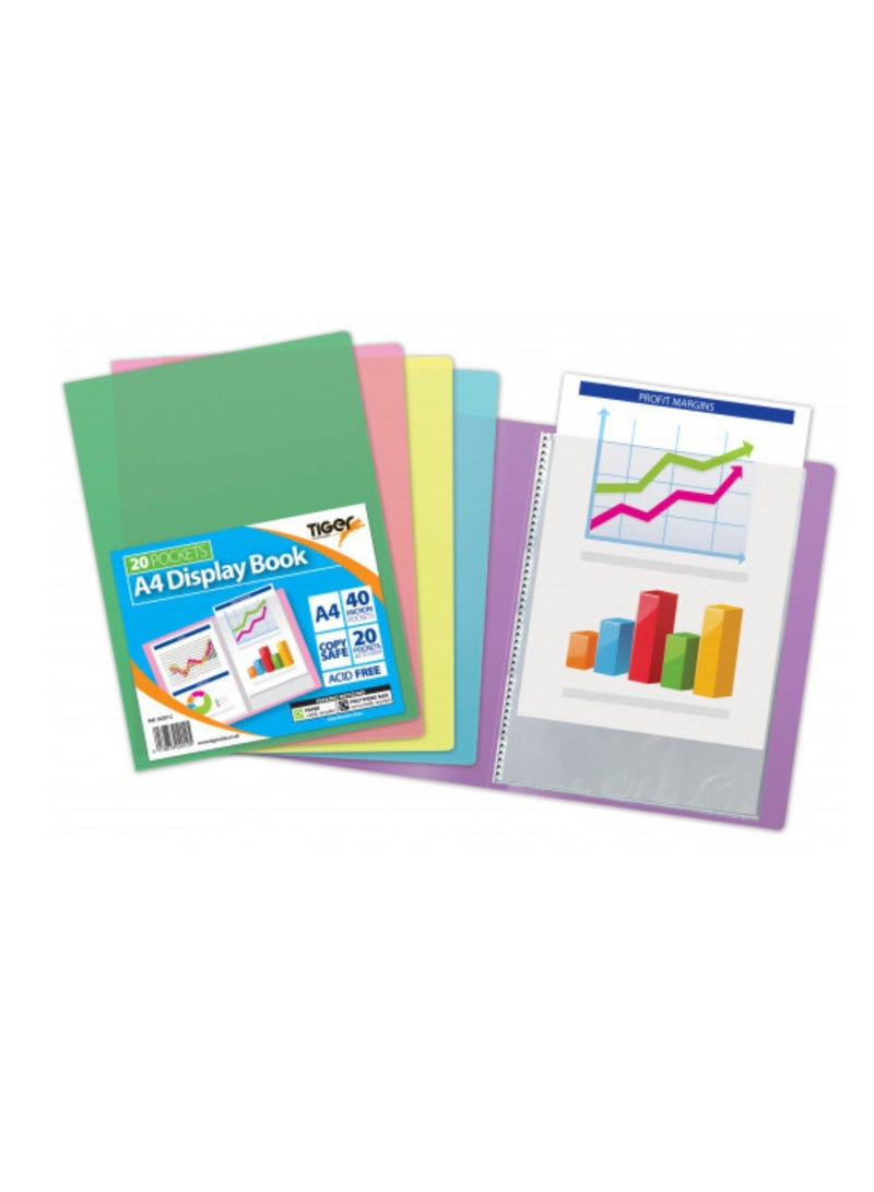 TIGER A4 20 pkt Flexi Display Book Vivid - Image 2