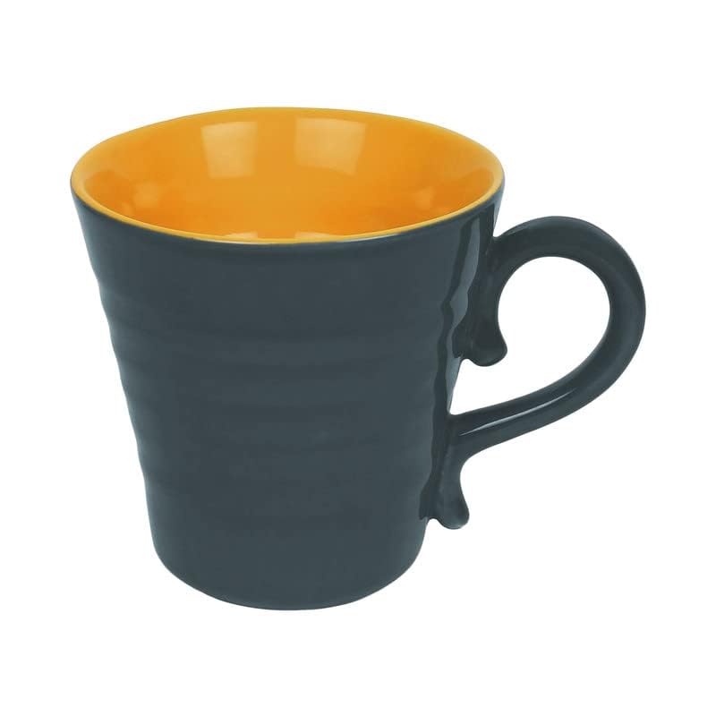 Kittens KITTENS Large Blooming Coffee Mugs, 300 ml, Grey and Yellow, Set of 4 - Image 4