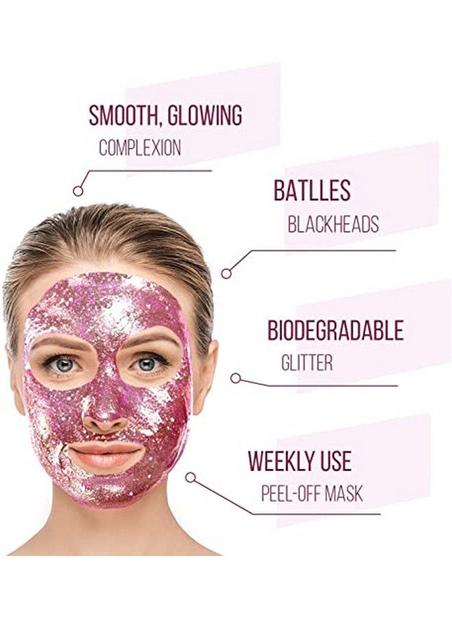7th Heaven Stardust Cosmic Rose Quarts Peeloff Mask With Juiced Guava 10Ml ; Pressed Vitamin C And Pulped Mangosteen To Reduce Redness And Purify Pores - Image 4