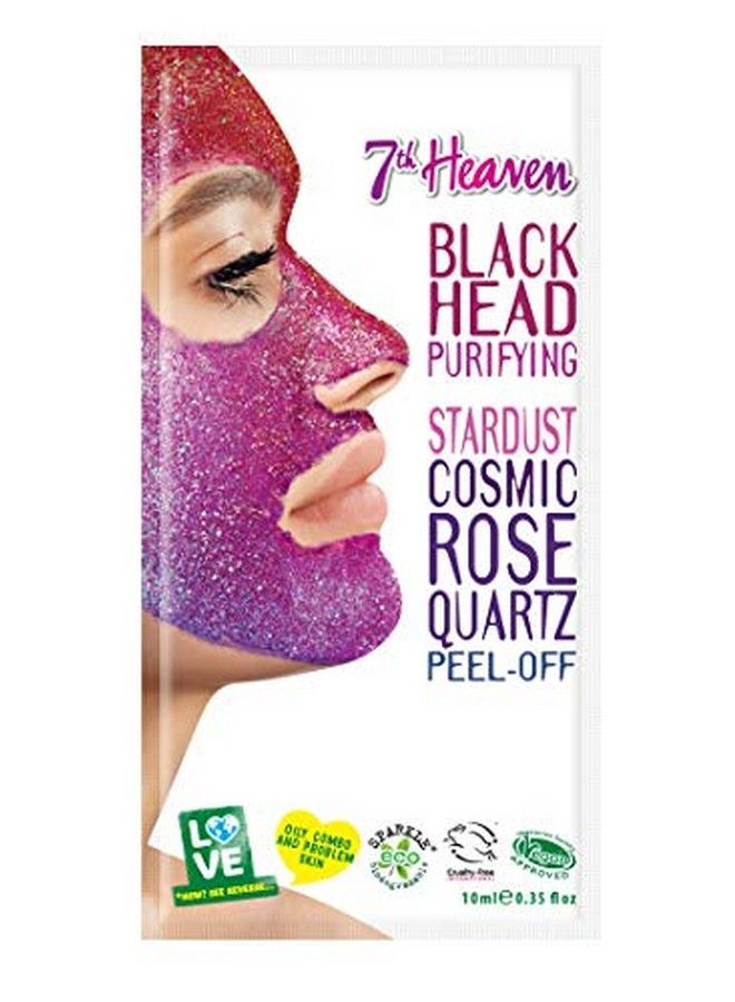 7th Heaven Stardust Cosmic Rose Quarts Peeloff Mask With Juiced Guava 10Ml ; Pressed Vitamin C And Pulped Mangosteen To Reduce Redness And Purify Pores - Image 2