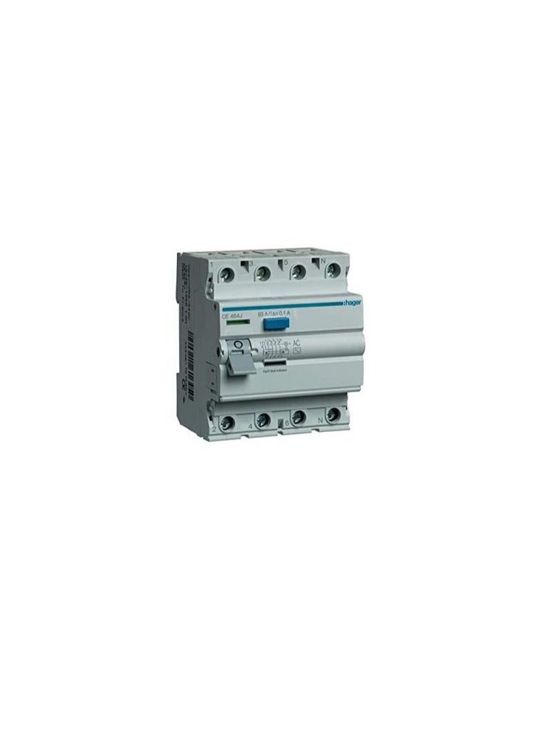 Hager HAGER Earth Leakage Circuit Breaker RCCB 25A 4P 100MA ELCB CEC426J  - Image 2