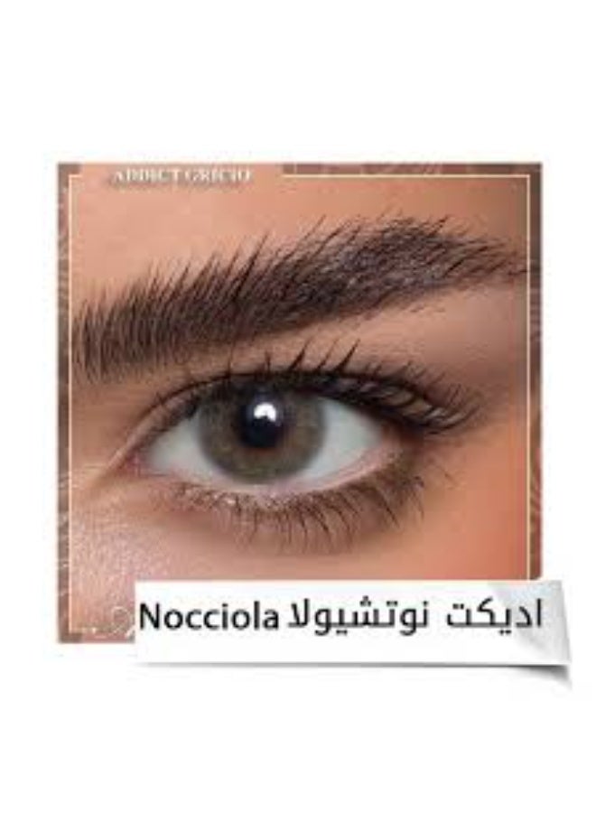 أنستازيا عدسات لاصقة ملونة شهرية من ماركة انستازيا Anesthesia، لون أديكت نوتشيولا (بندقي بني). - Image 3