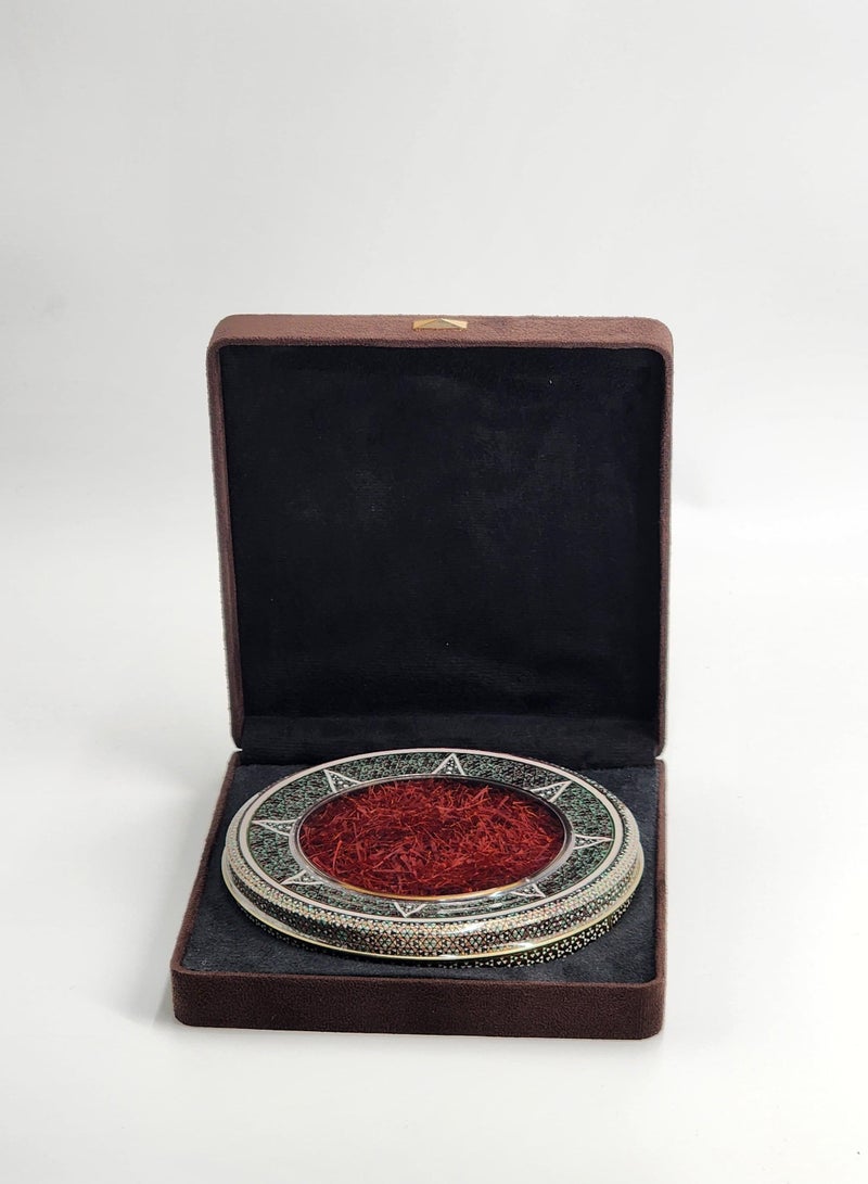 Salman Saffron Super Negin Safron in Velvet Gift Box - Box Size 205x190x47 mm - Image 1
