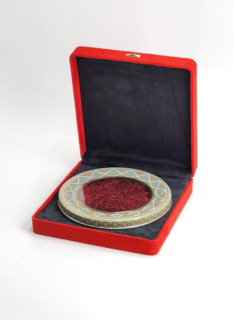 Salman Saffron Super Negin Safron in Velvet Gift Box - Box Size 205x190x47 mm - Image 4
