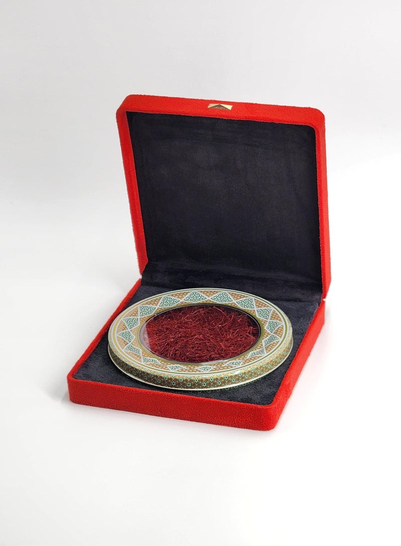 Salman Saffron Super Negin Safron in Velvet Gift Box - Box Size 205x190x47 mm - Image 3