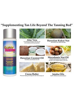 Super Sunnies Super Sunnies Tan Extender Moisturizer Lotion with Tanogen HB for Indoor Tanning Beds & Sunless Tanning, Enriched with Aloe & Hawaiian Coconut Oil, Jojoba Oil & Nuts 8 oz.  - Image 3