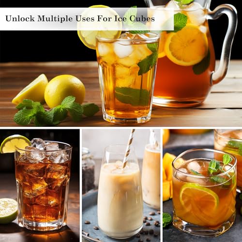 FDDAI Small Ice Cube Tray for Freezer: FDDAI Easy Release Ice Cube Maker - Plastic Stackable Cubed Ice Trays and Bin - Making Tiny Honeycomb Icecubes - Image 4