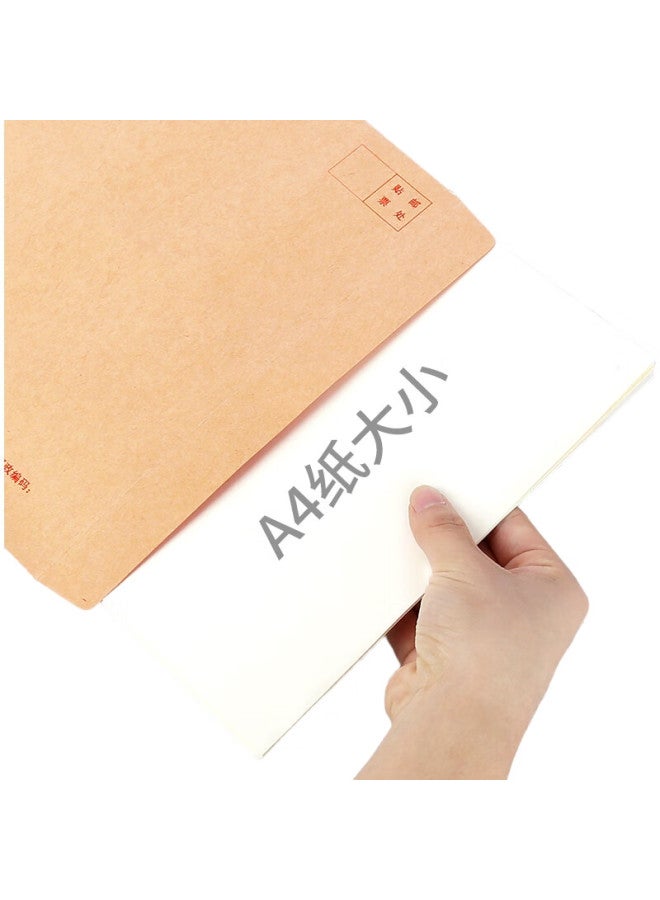Simaa 【Lowest Price Online】Simaa (Simaa) No. 9 A4 Cowhide Paper Large Envelope 40-Pack C4 Envelope Document Bag Post Office Standard Envelope 324*229Mm Salary Bag Invoice Bag 6591 - Image 3
