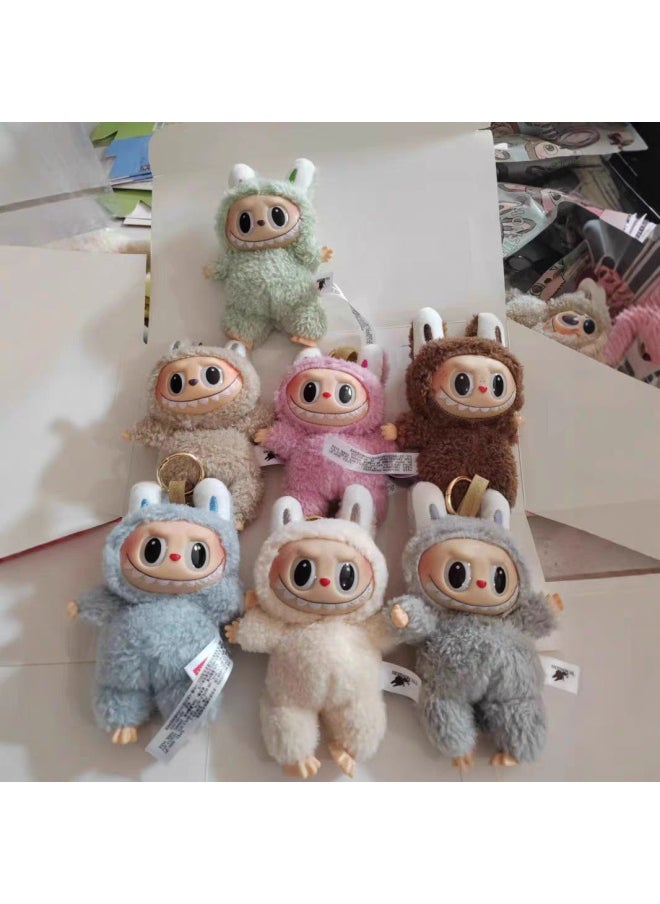 null - Bubble Mart Blind Box Pick Labubu Labubu Vinyl Macaroon Hand-made Plush Doll Pendant Doll-Color:2 Random Cat Blind Boxes - Image 1