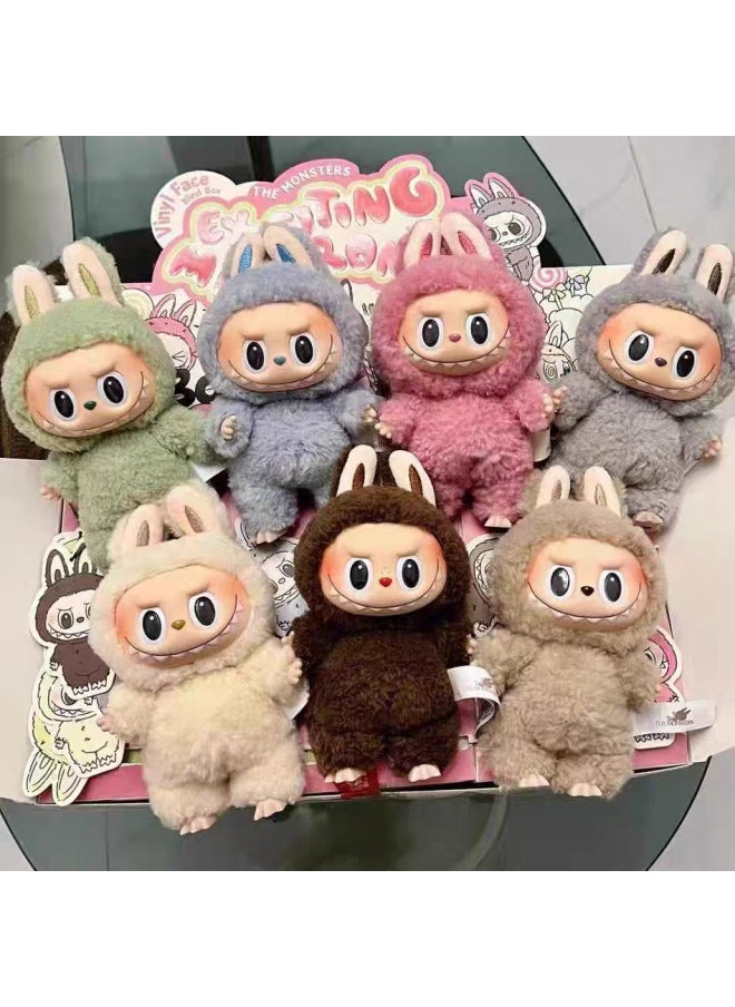 null - Bubble Mart Blind Box Pick Labubu Labubu Vinyl Macaroon Hand-made Plush Doll Pendant Doll-Color:2 Random Cat Blind Boxes - Image 1