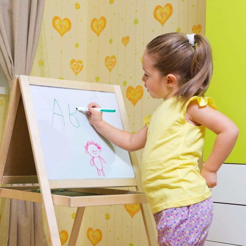 WRITECH Retractable Dry Erase Markers 4col: Fine Tip Assorted Colors Low Odor Multi Colored Set Kid Adult Refillable Clickable Multicolor Thin Point Whiteboard Marker - Image 4