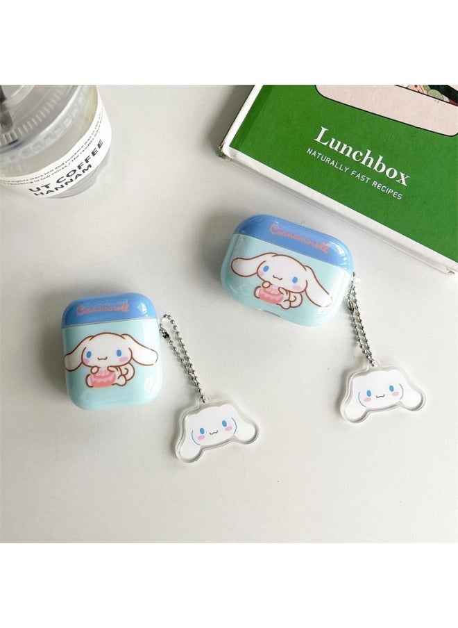 Generic - Kulomi Suitable For Apple Airpods4 Protective Case Pro2 Big Ear Dog Second Generation 3rd Generation Wireless Bluetooth Earphone Case-Color:[cool Penguin] + Pendant-Applicable Models:Airpods 1/2 Generation - Image 1
