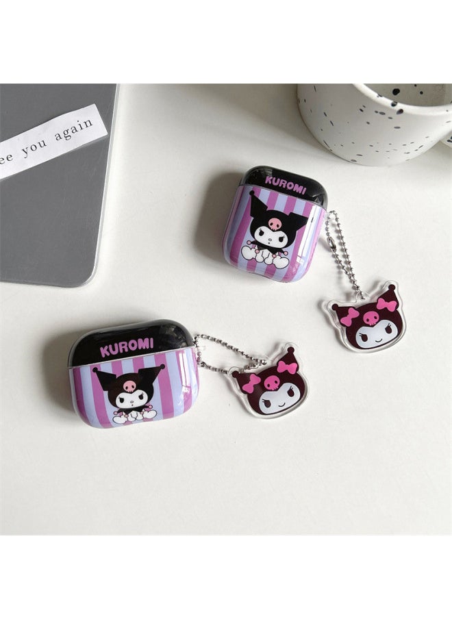Generic - Kulomi Suitable For Apple Airpods4 Protective Case Pro2 Big Ear Dog Second Generation 3rd Generation Wireless Bluetooth Earphone Case-Color:[cool Penguin] + Pendant-Applicable Models:Airpods 1/2 Generation - Image 1