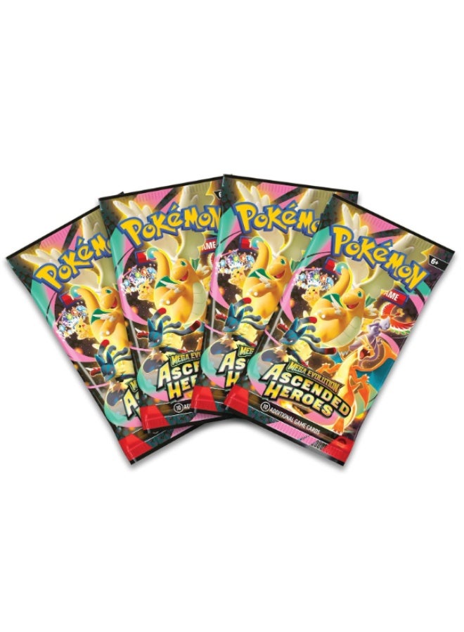 بوكيمون Pokémon TCG: Mega Evolution—Ascended Heroes Mega Meganium ex Box (1 Foil Promo Card, 1 Oversize Lenticular Card & 4 Booster Packs) - Image 2