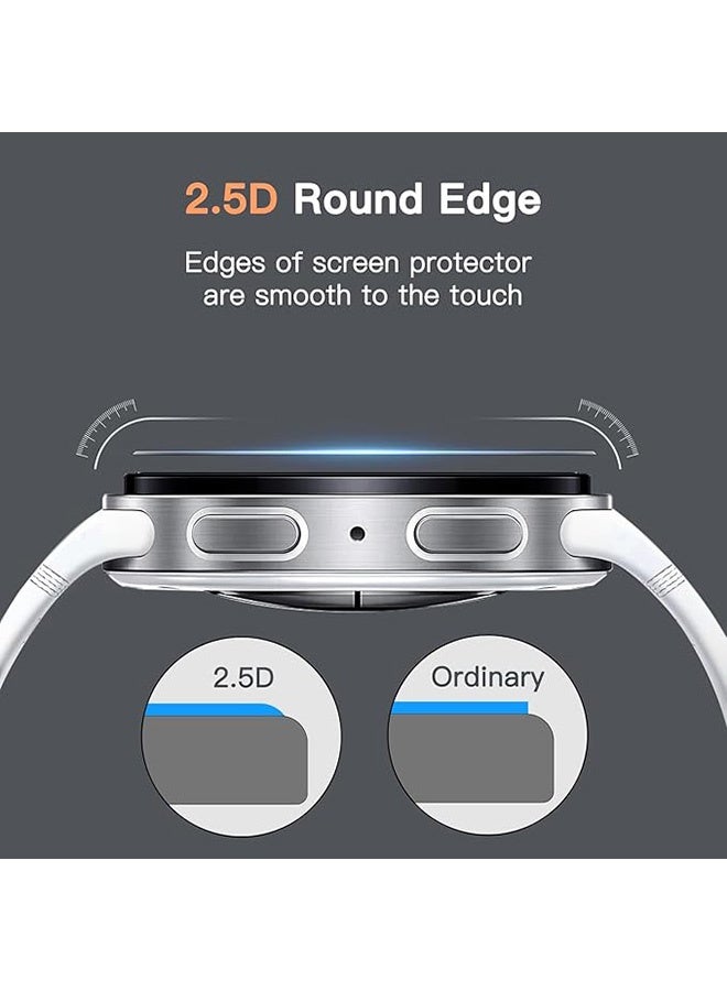 DUSALA 3 Pcs Tempered Glass Screen Protector for Samsung Galaxy Watch 8 44mm Waterproof Tempered Glass Film, 9H Screen Protector HD Anti-Scratch Screen Protector, Shatterproof, Bubble-Free Screen - Image 5
