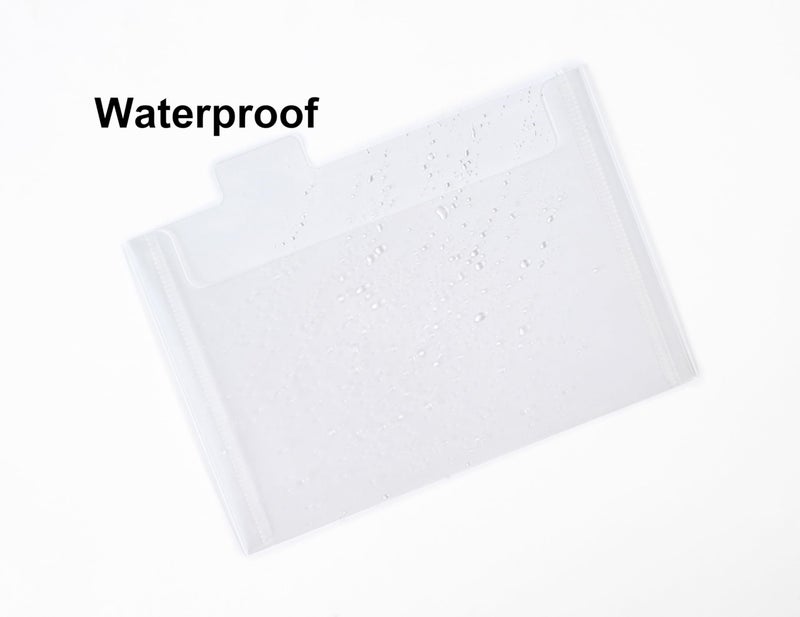 YESSART 4â€™â€™ x 6â€™â€™ Plastic Small Pockets for Index Cards Divider Crafts Stencils Holder Storage Pouch 20 PCS (clear-20 pcs) - Image 4