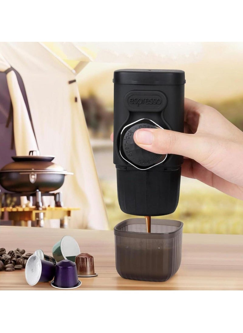 Generic Mini Portable Espresso Coffee Maker, 18 Bar Manual Coffee Machine for Travel, Camping, Outdoor, and Home – Small Handheld Coffee Brewer for Fresh Espresso Anywhere  - Image 1