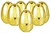 Chochkees 6 Inch Jumbo Golden Easter Eggs 6 Pack Metallic Gold Goodie Basket Prize 6 Inch 6Pack - Image 3