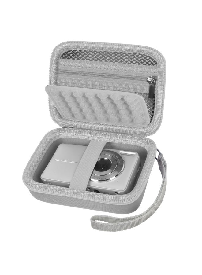 ASIV Universal digital camera case (gray) - Suitable for Kodak Pixpro / Suitable for VAHOIALD / Suitable for Sony DSCW800 830 / Suitable for Canon PowerShot 180 190. With accessory storage function  - Image 1