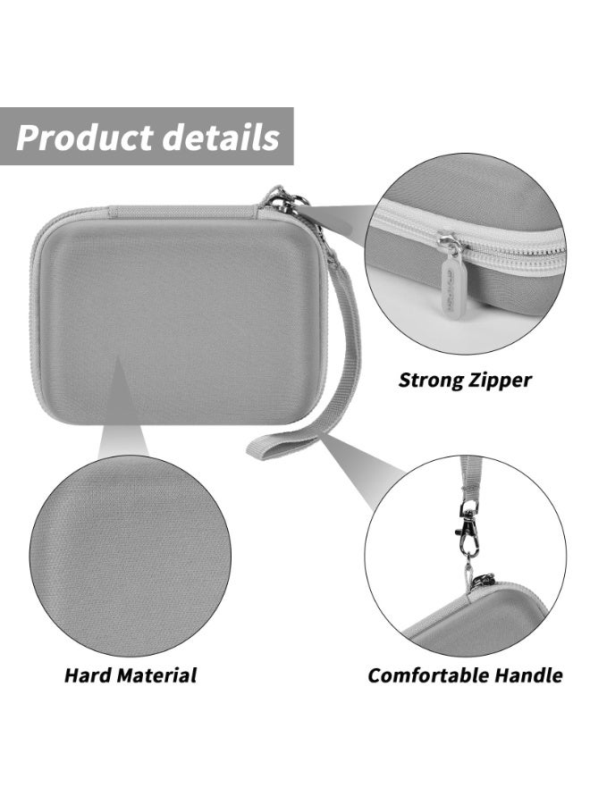 ASIV Universal digital camera case (gray) - Suitable for Kodak Pixpro / Suitable for VAHOIALD / Suitable for Sony DSCW800 830 / Suitable for Canon PowerShot 180 190. With accessory storage function  - Image 3