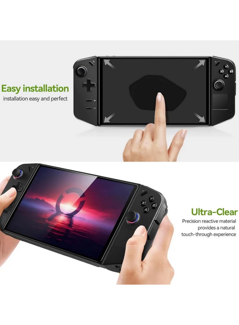 2pcs Tempered Glass Screen Protector for Lenovo Legion Go Anti Scratch Curved Edge Oleophobic Coating Anti Fingerprint Easy Clean 9H Hardness Explosion Proof Shatter Resistant - Image 3