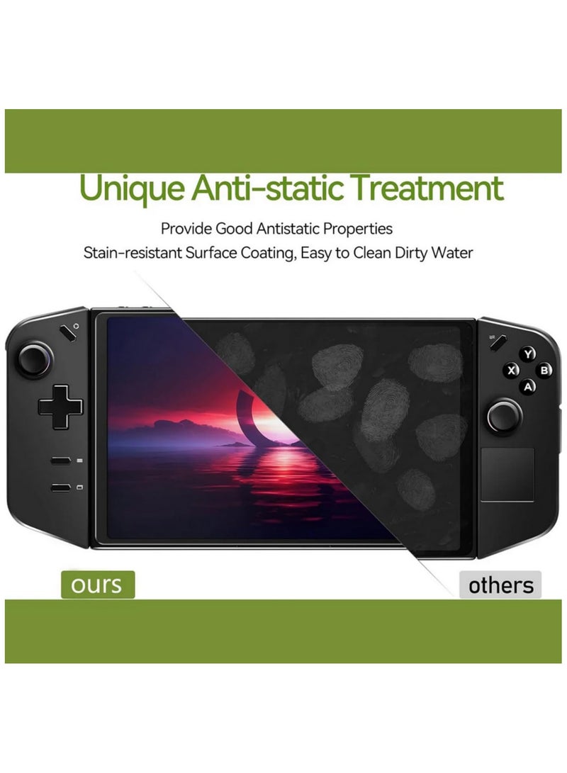 2pcs Tempered Glass Screen Protector for Lenovo Legion Go Anti Scratch Curved Edge Oleophobic Coating Anti Fingerprint Easy Clean 9H Hardness Explosion Proof Shatter Resistant - Image 4