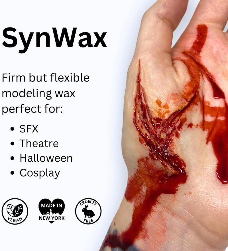 Mehron Makeup SynWax Synthetic Modeling Wax for Special Effects - 1.5 oz - Image 3