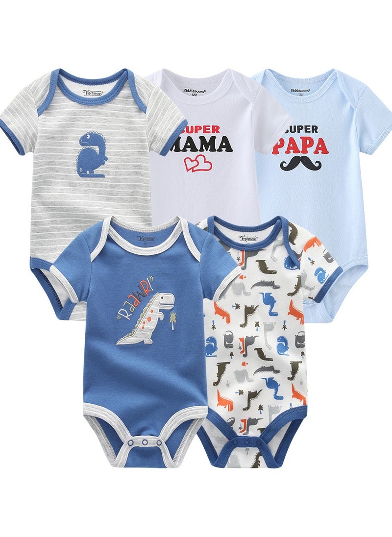 SKT Shiketro Pure Cotton Children's Clothing Five-Piece Set Breathable And Comfortable Baby Clothes 