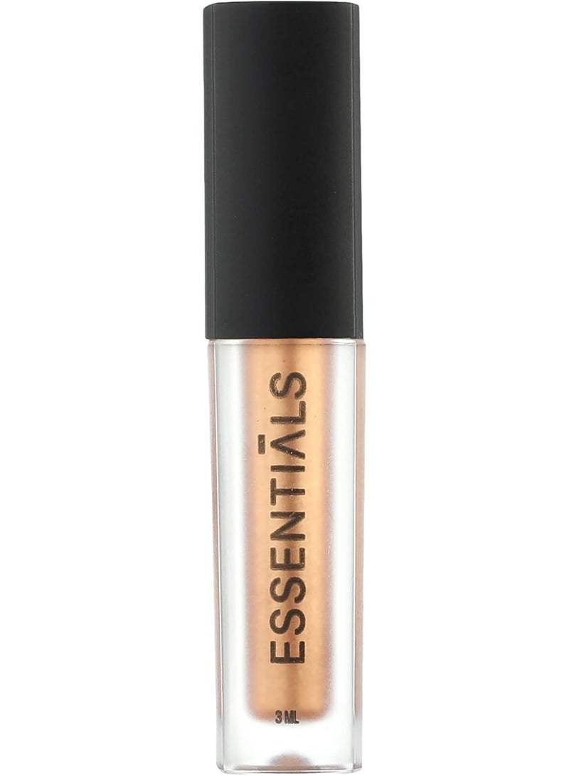 ESSENTIALS Liquid  Eyeshadow | Intense Golden Shine with Long-Lasting  | Lightweight, Quick-Drying & Easy to Blend | Buildable Shimmer for Subtle Eye Looks - Image 2