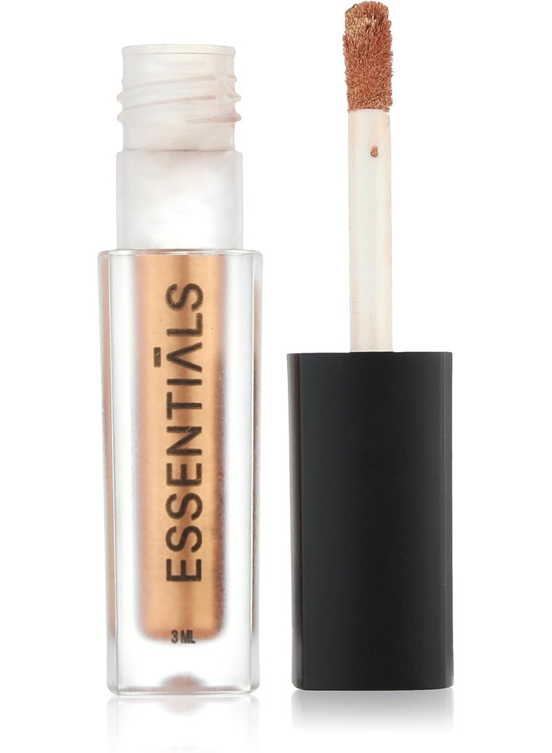 ESSENTIALS Liquid  Eyeshadow | Intense Golden Shine with Long-Lasting  | Lightweight, Quick-Drying & Easy to Blend | Buildable Shimmer for Subtle Eye Looks - Image 1