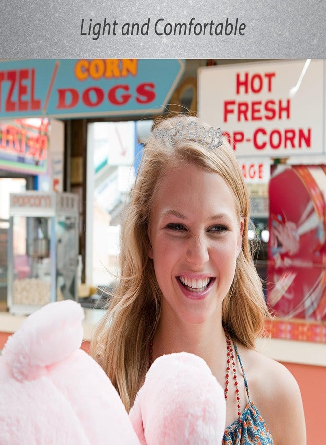 MEANT2TOBE 18th Birthday Sash and Tiara for Women - Fabulous Set: Glitter Sash + Waves Rhinestone Silver Premium Metal Tiara, 18th Birthday Gifts for Women Party - Image 4