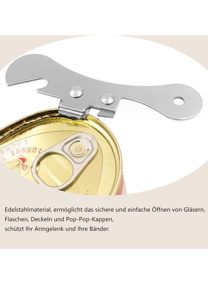 SHAOZHEN 6PCS Stainless Steel Handheld Can & Lid Openers, Lightweight Kitchen Tool - Image 5