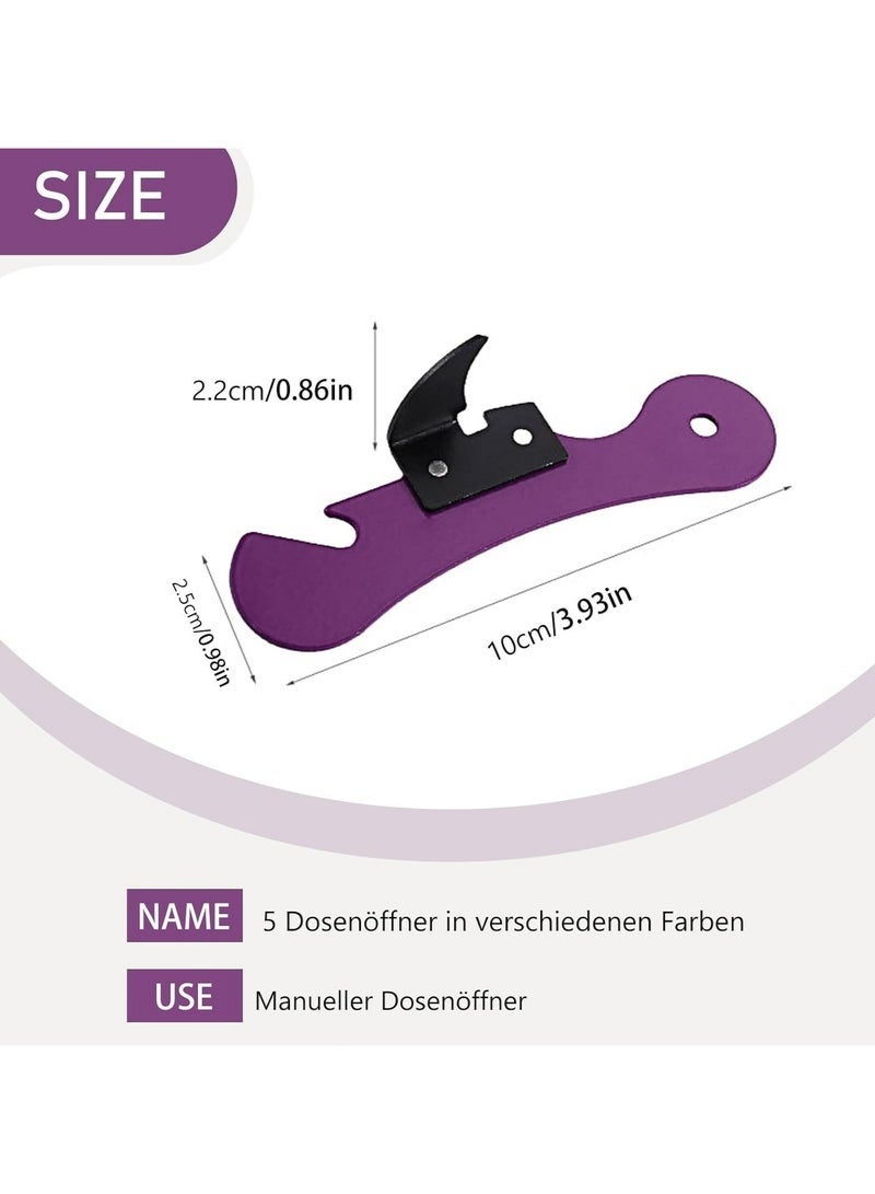 SHAOZHEN 6PCS Stainless Steel Handheld Can & Lid Openers, Lightweight Kitchen Tool - Image 2